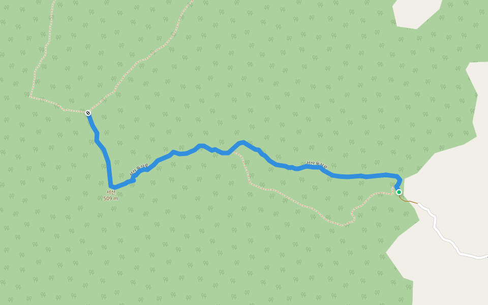 서산 등산로 walking route map in Sangju