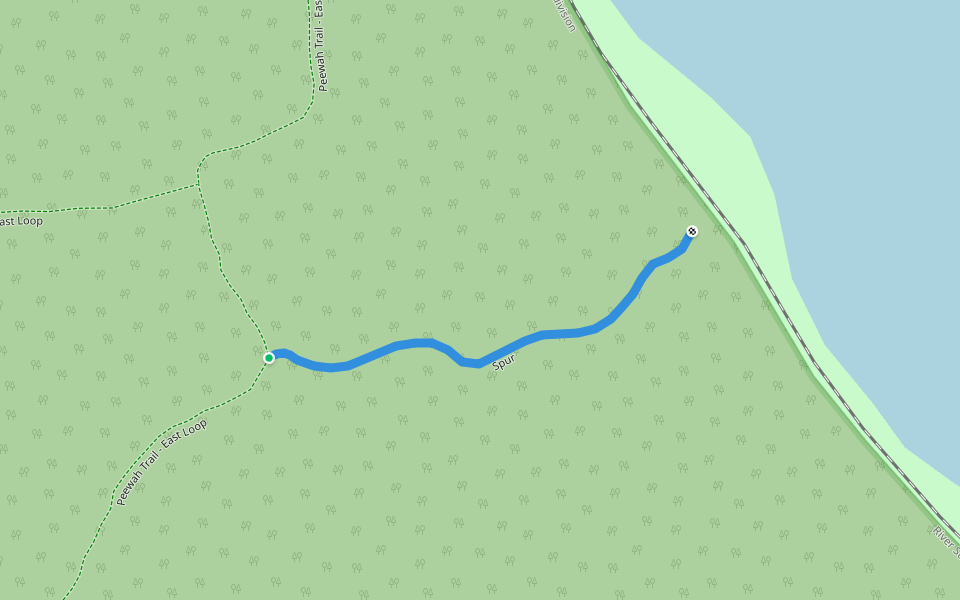 Spur walking route map in Jackson