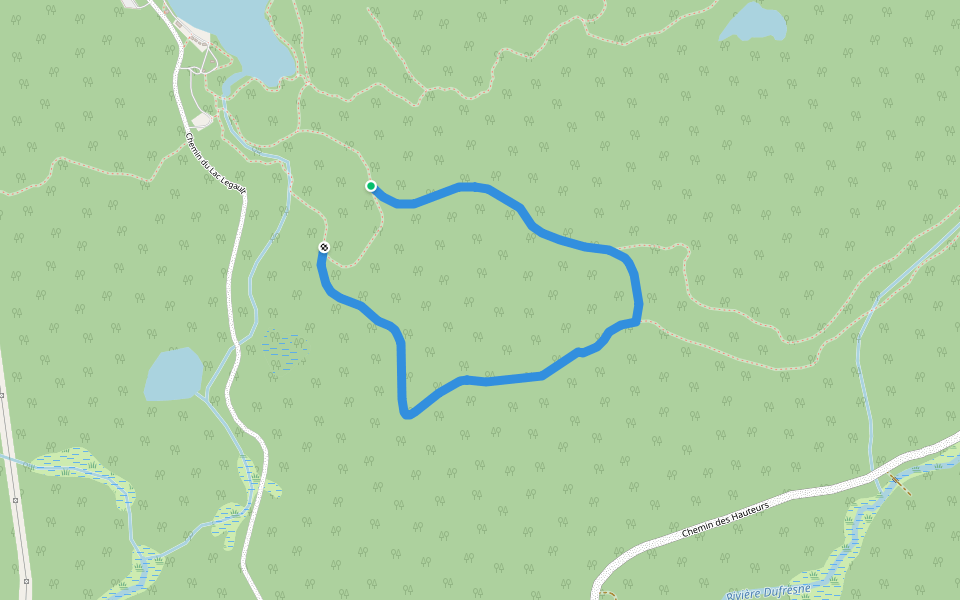 L'Érablière (3) walking route map in Notre-Dame-de-la-Merci