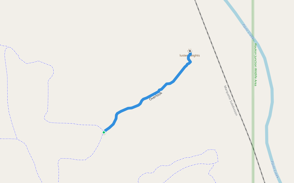 Overlook walking route map in Harpers Ferry