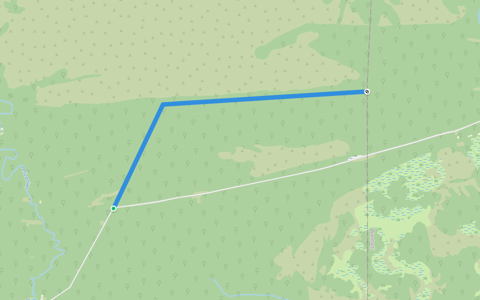 Cordonplad walking route map in Albina
