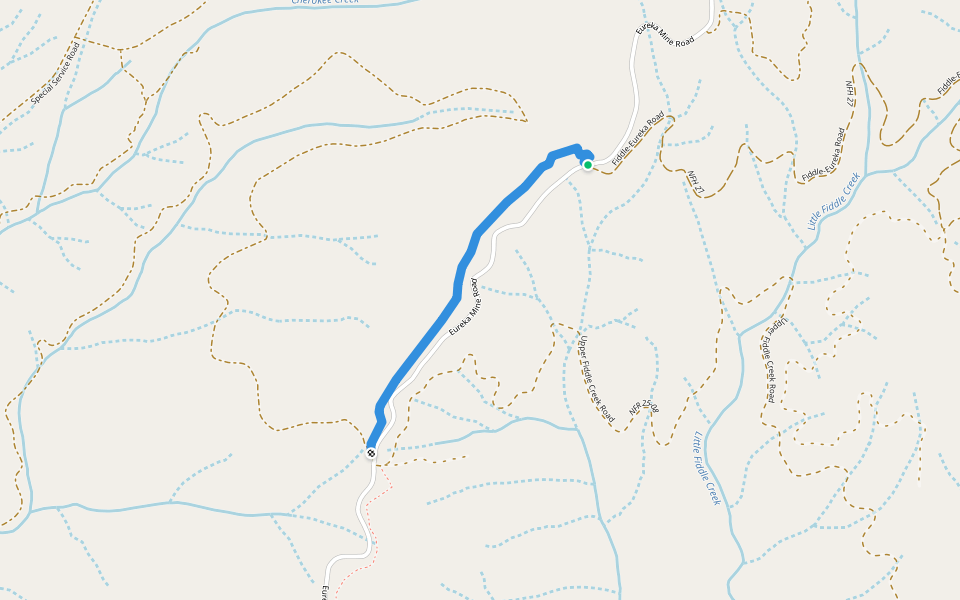 Cal Ida Trail walking route map in Camptonville
