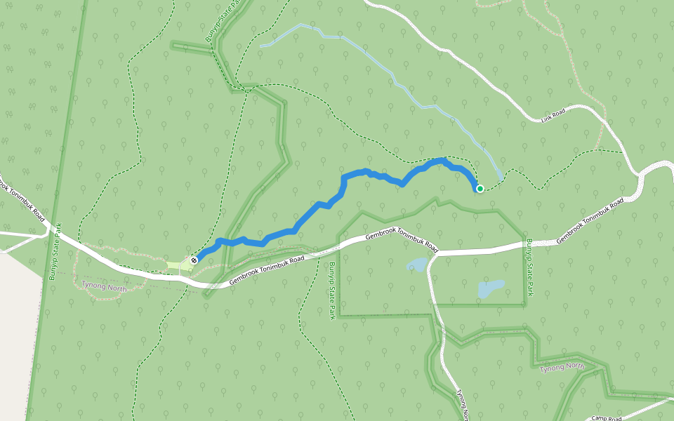 Ferres Walking Track walking route map in Gembrook