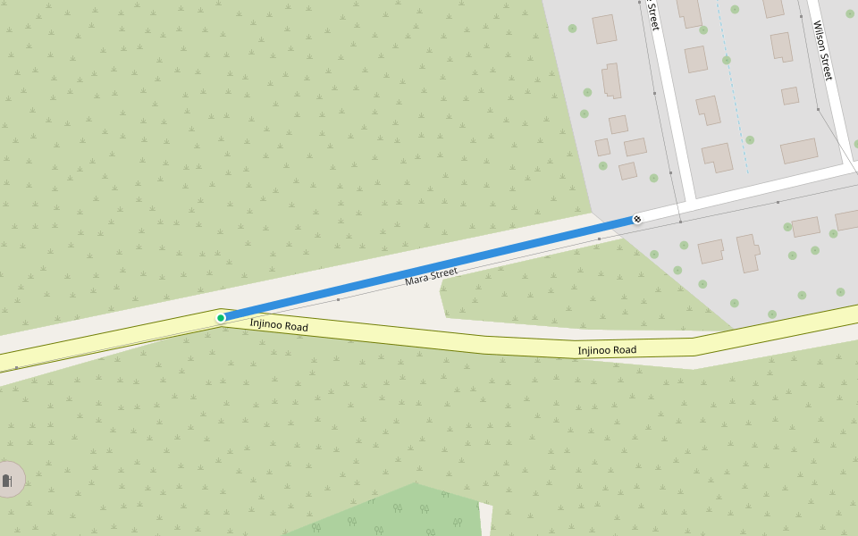 Mara Street walking route map in Umagico