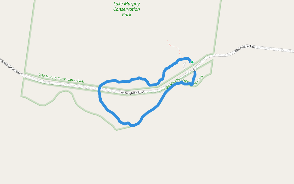 Lake Murphy Walking Loop walking route map in Broadmere