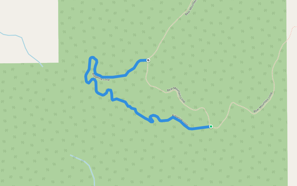 Ridgeline Loop walking route map in Big Bay