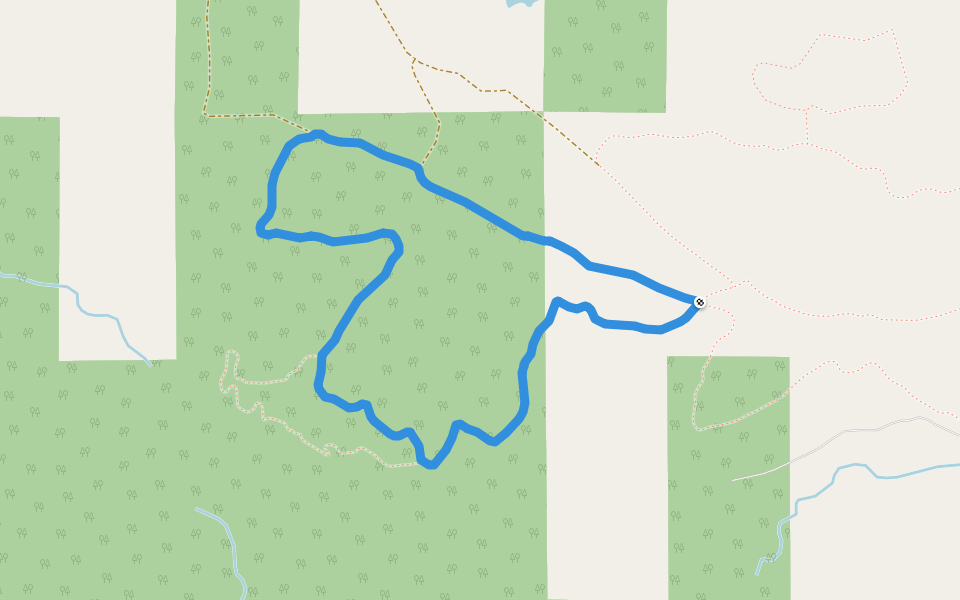 Bear Mountain Loop walking route map in Big Bay