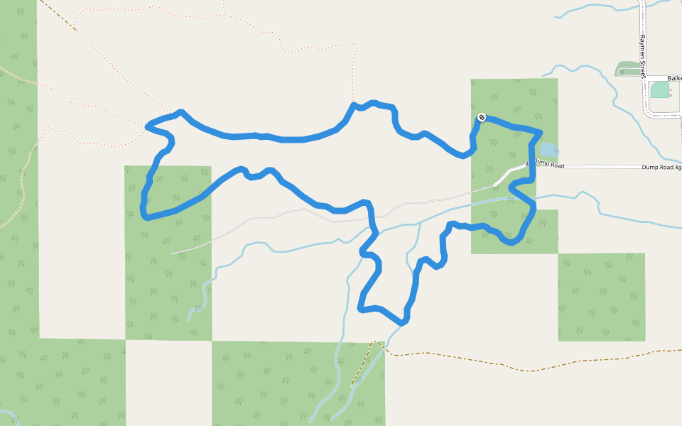 Hidden Grin Loop walking route map in Big Bay