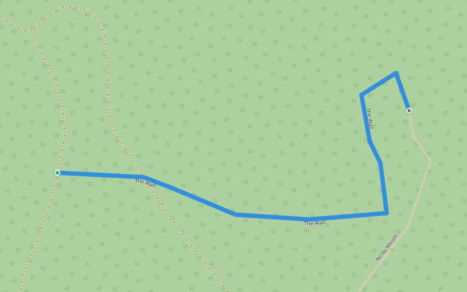 The Wall walking route map in Colvend