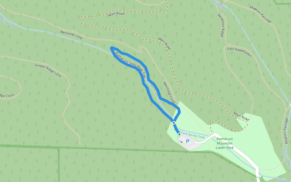 Rathdrum Story Walk Trail walking route map in Rathdrum