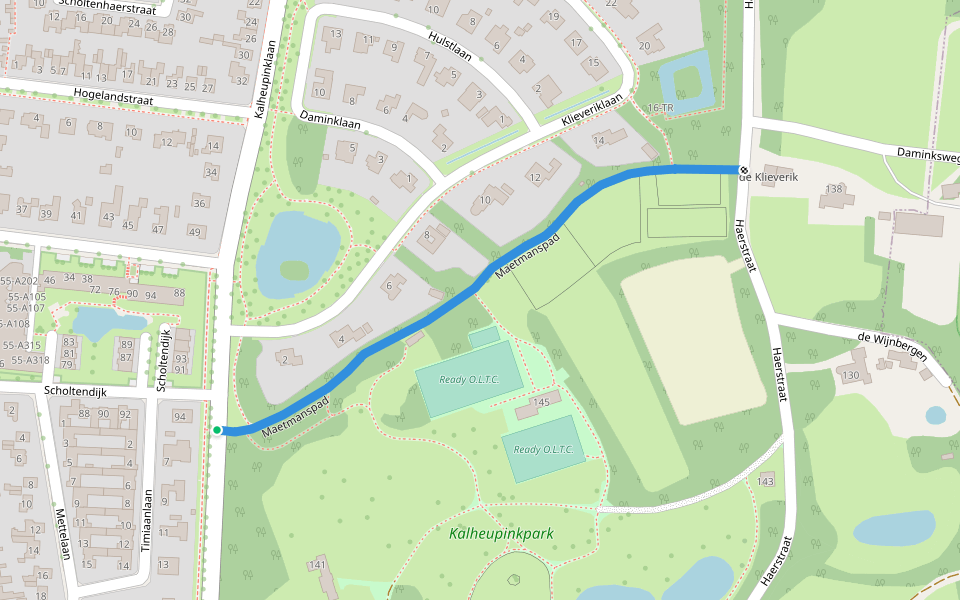 Maetmanspad walking route map in Oldenzaal