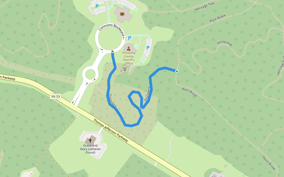 Discovery walking route map in Palmyra