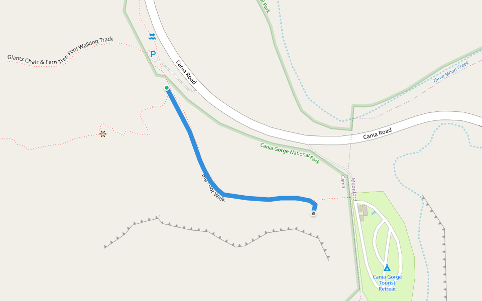 Big Foot Walk walking route map in Moonford