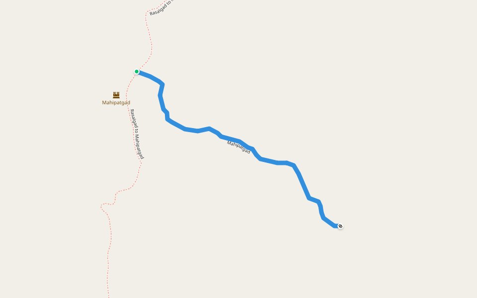 Mahipatgad walking route map in Dahivali