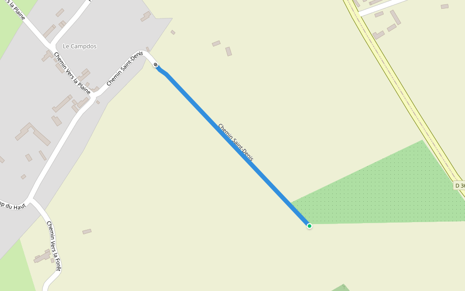 Chemin Saint-Denis walking route map in Conteville