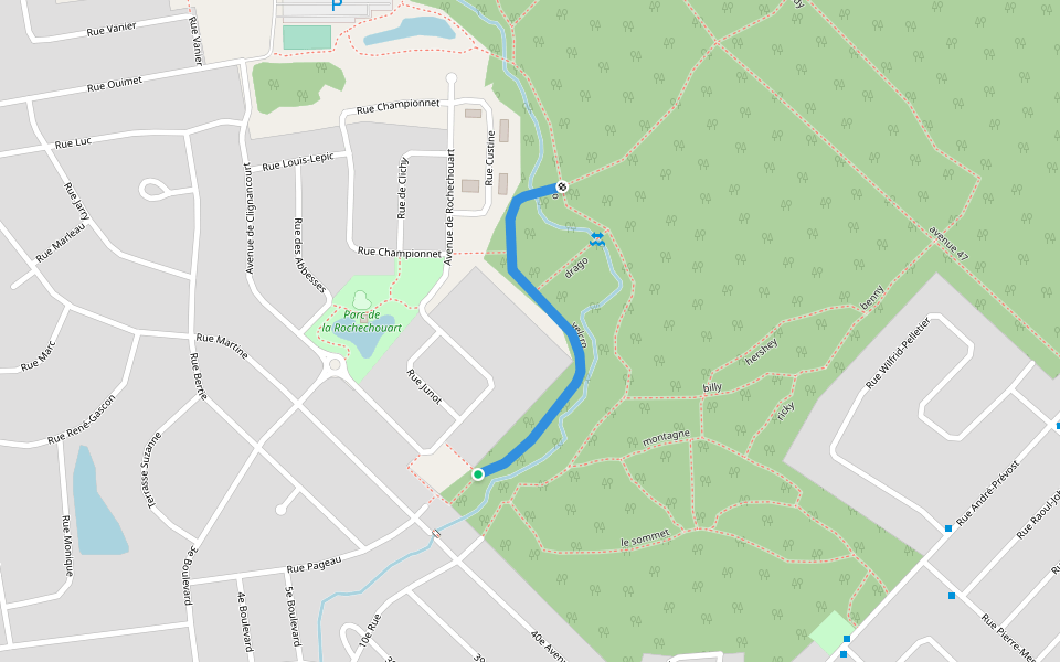 velcro walking route map in Saint-Jérôme