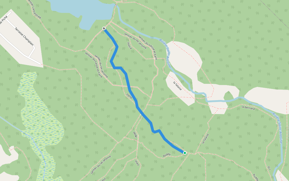 stella walking route map in Saint-Jérôme