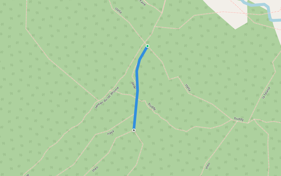 dédé walking route map in Saint-Jérôme