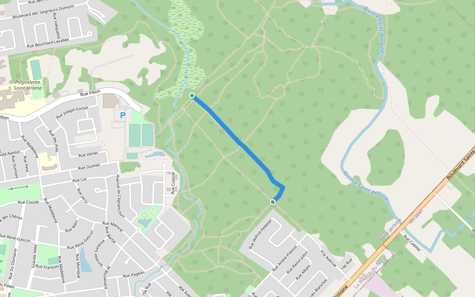 eddy walking route map in Saint-Jérôme