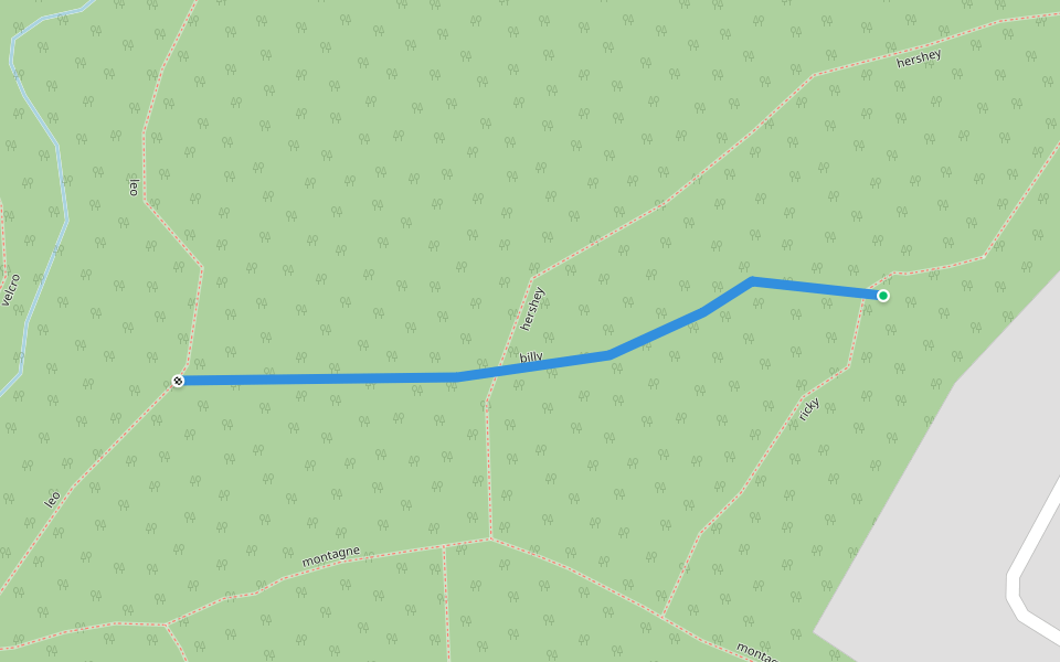 billy walking route map in Saint-Jérôme