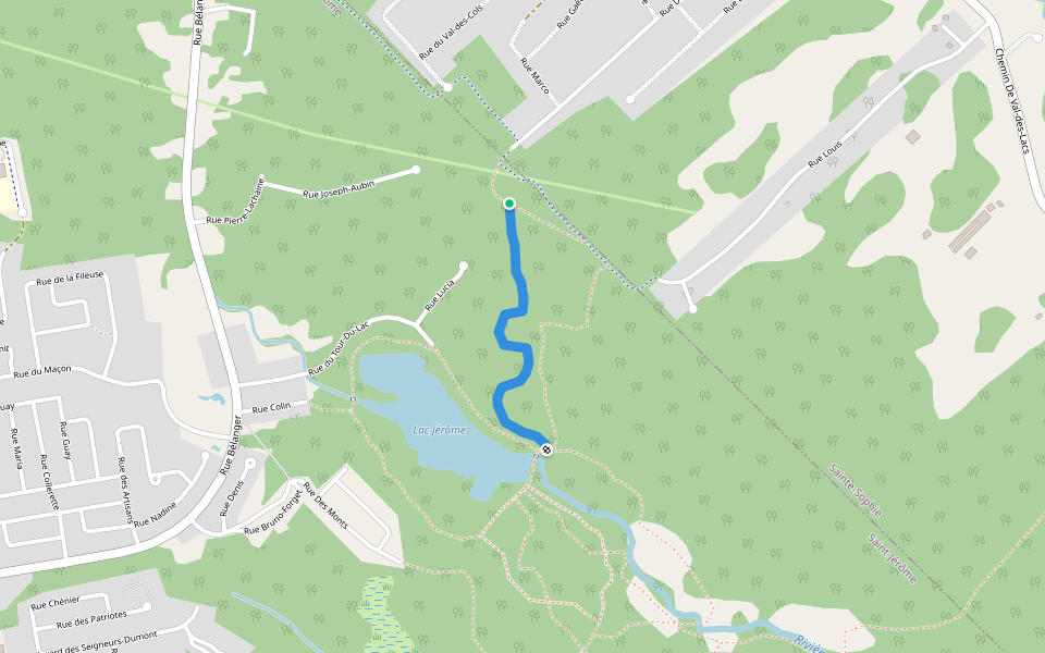 cannelle walking route map in Sainte-Sophie
