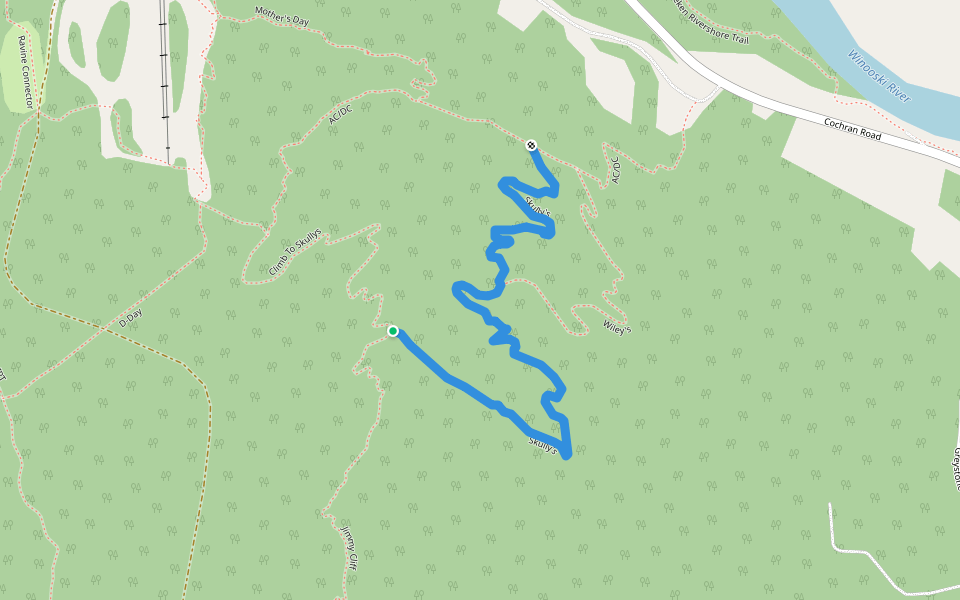 Skully's walking route map in Richmond