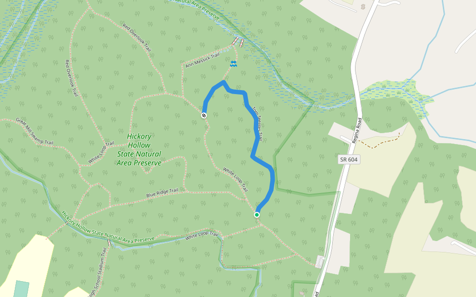 Tom Teeples Trail walking route map in Lancaster