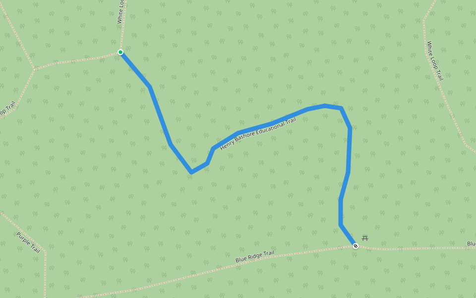 Henry Bashore Educational Trail walking route map in Lancaster