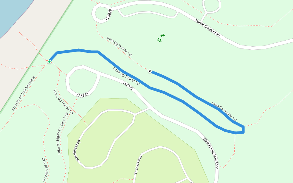 Lmra Gg Trail M 1-2 walking route map in Free Soil