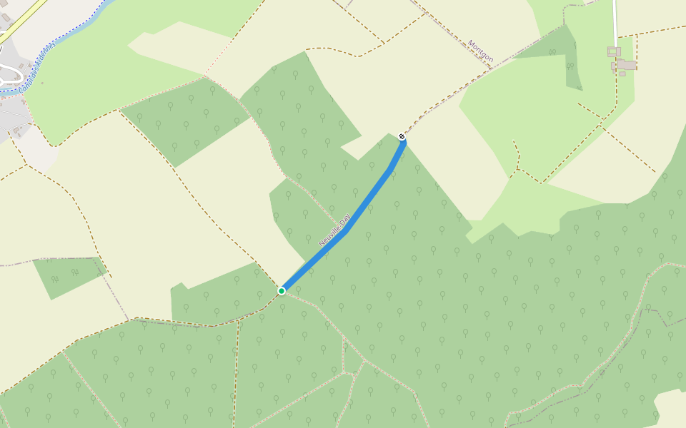 Voie Romaine walking route map in Voncq