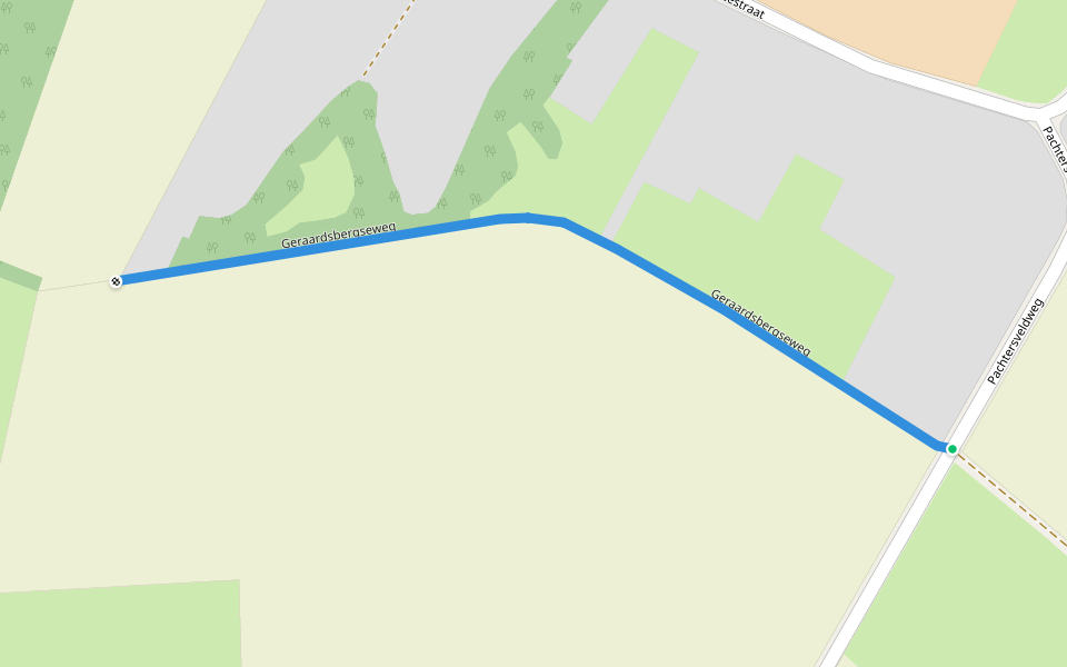 Geraardsbergseweg walking route map in Zottegem