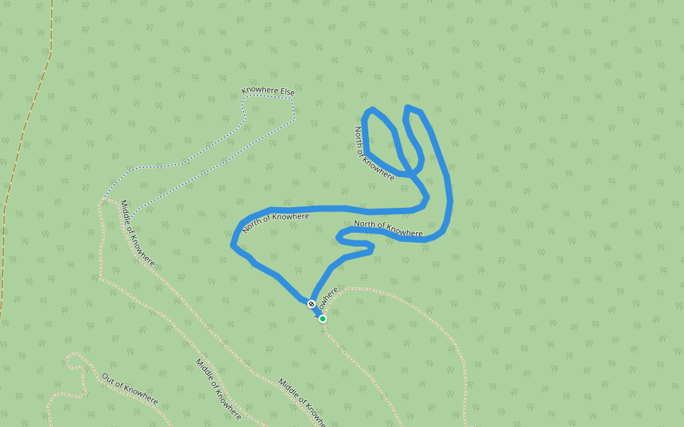 North of Knowhere walking route map in Carnation