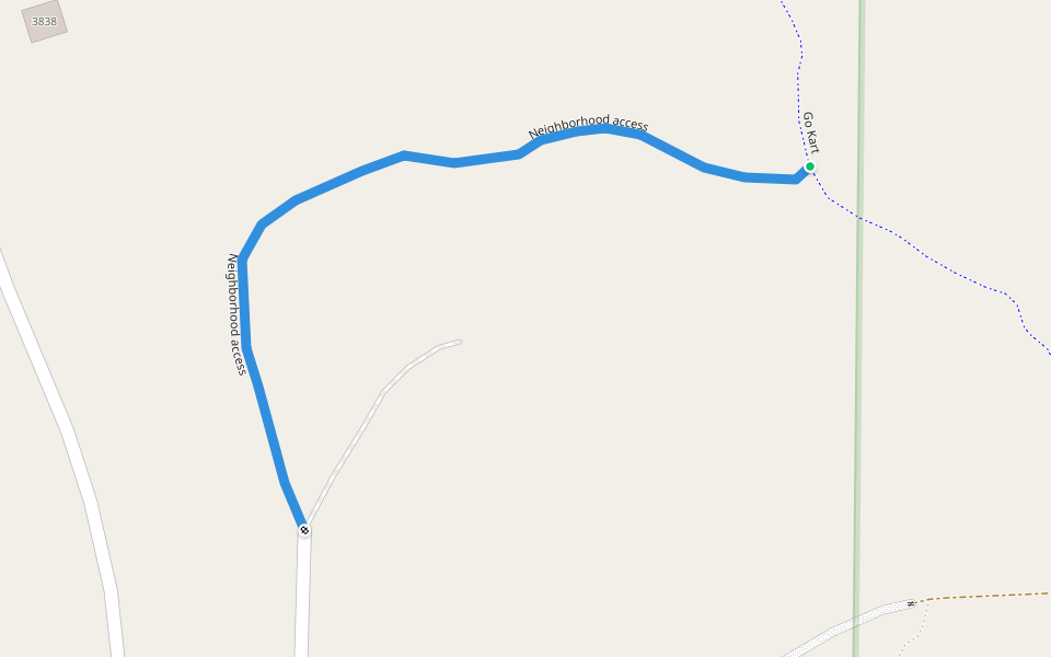 Neighborhood access walking route map in Carnation