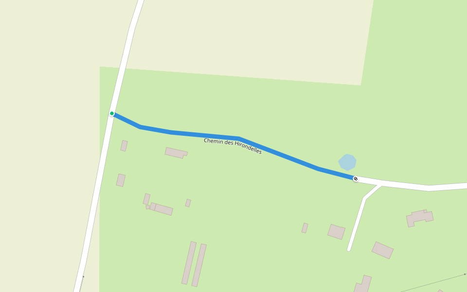 Chemin des Hirondelles walking route map in Saint-Jouin-Bruneval