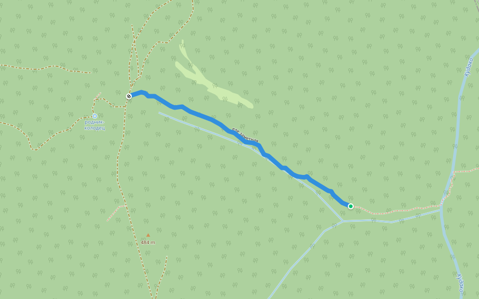 еле заметная walking route map in Verkhnebakanskii