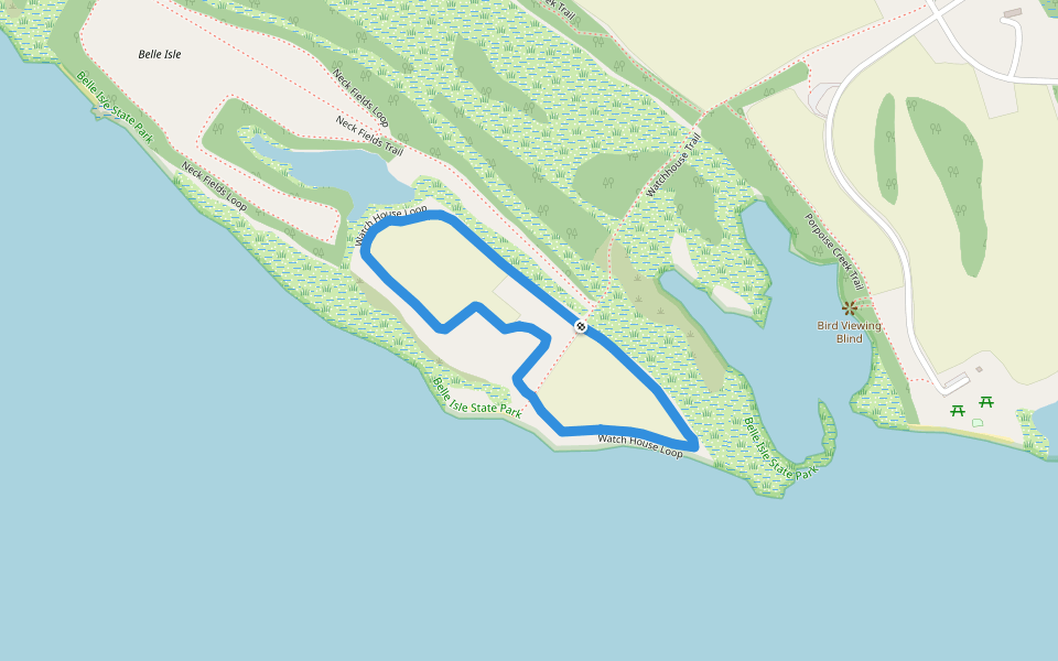 Watch House Loop walking route map in Lancaster