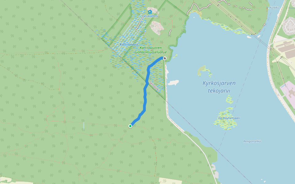 Seppäinpolku walking route map in Alavus