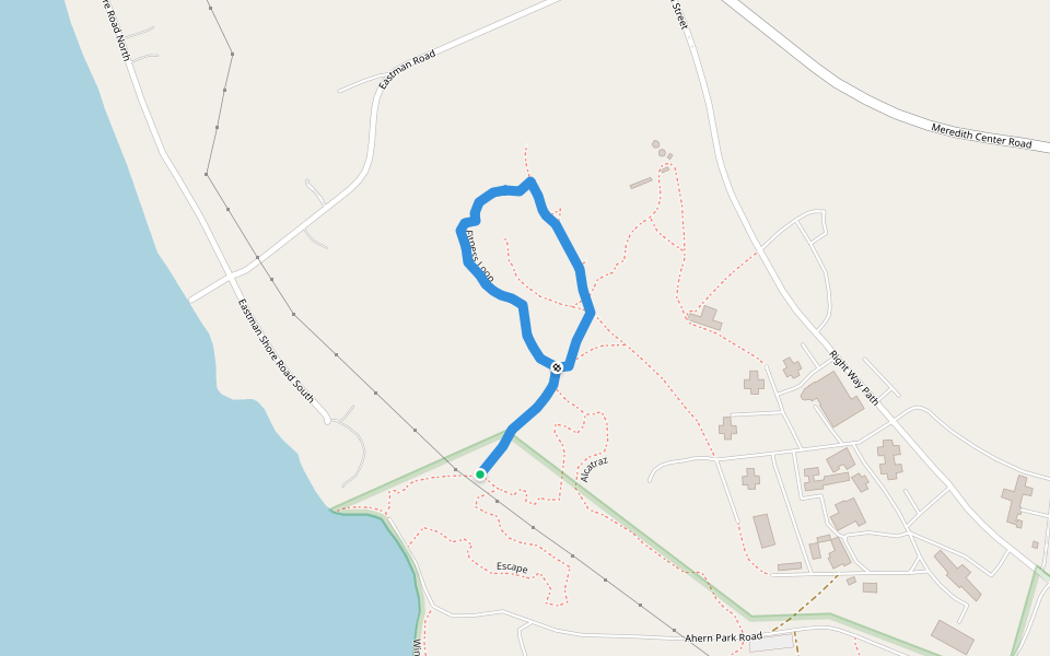 Fitness Loop walking route map in Laconia
