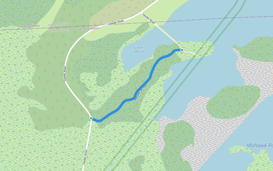 Mohawk Ski Trail Hiking Middleport, New York Pacer