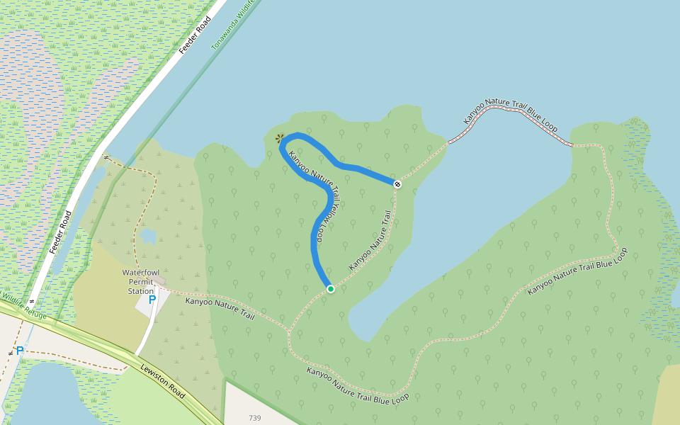 Kanyoo Nature Trail Yellow Loop walking route map in Basom