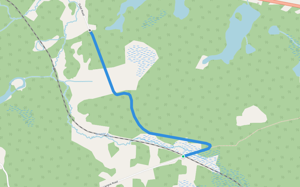 Dubi Road walking route map in Corbeil