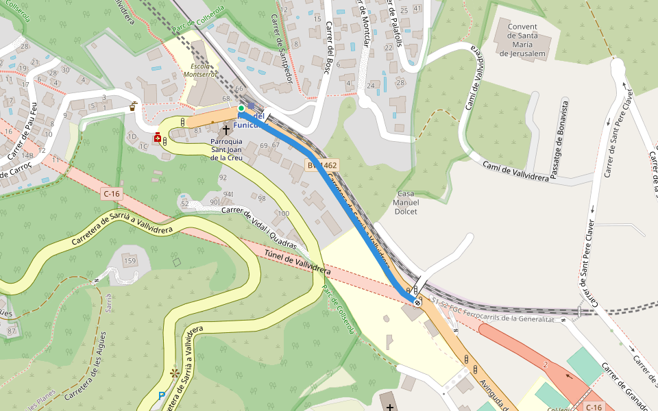 Carretera de Sarrià a Vallvidrera