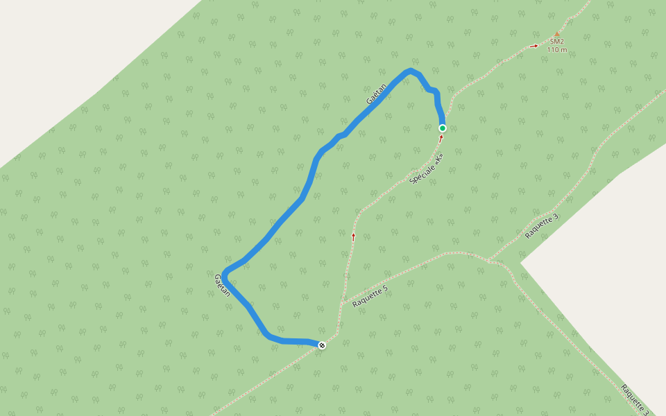 Gaétan walking route map in La Pocatière