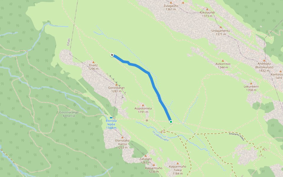 PR-Gi-3006 walking route map in Oñati