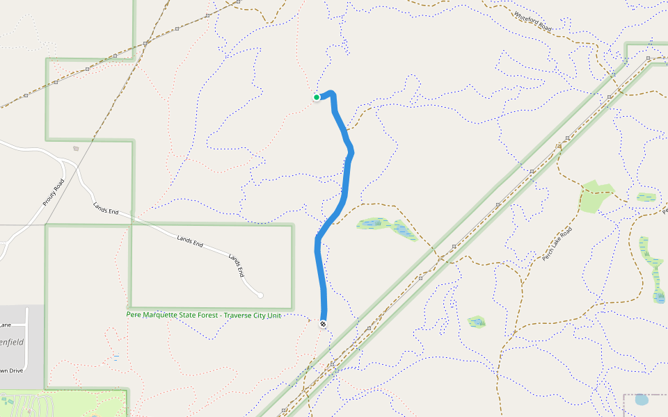 Special "K" Connector walking route map in Traverse City