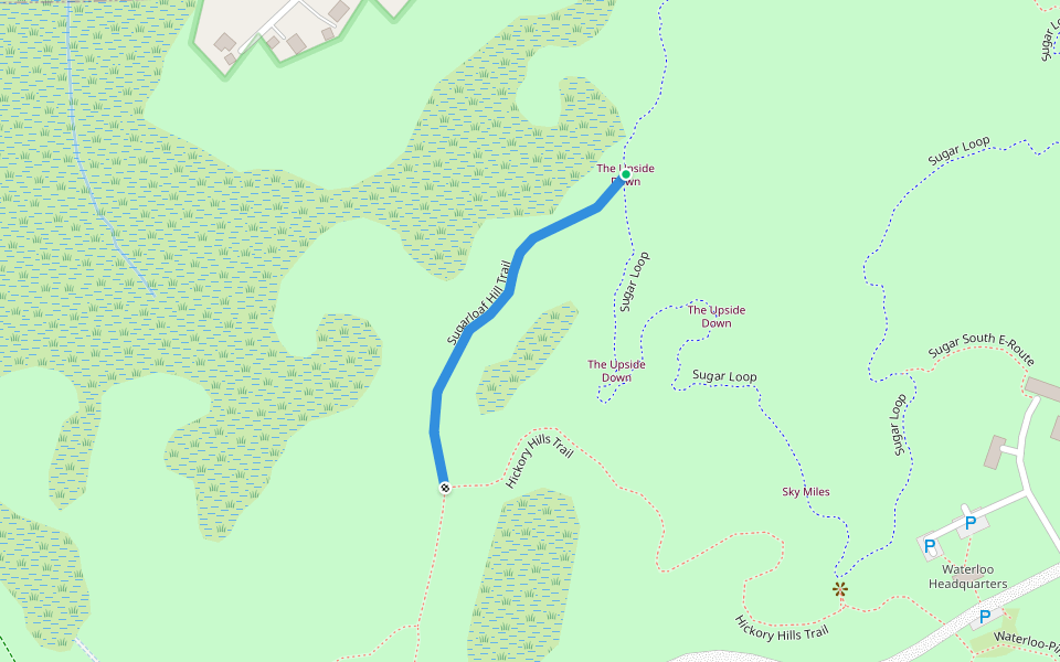 Sugarloaf Hill Trail walking route map in Chelsea