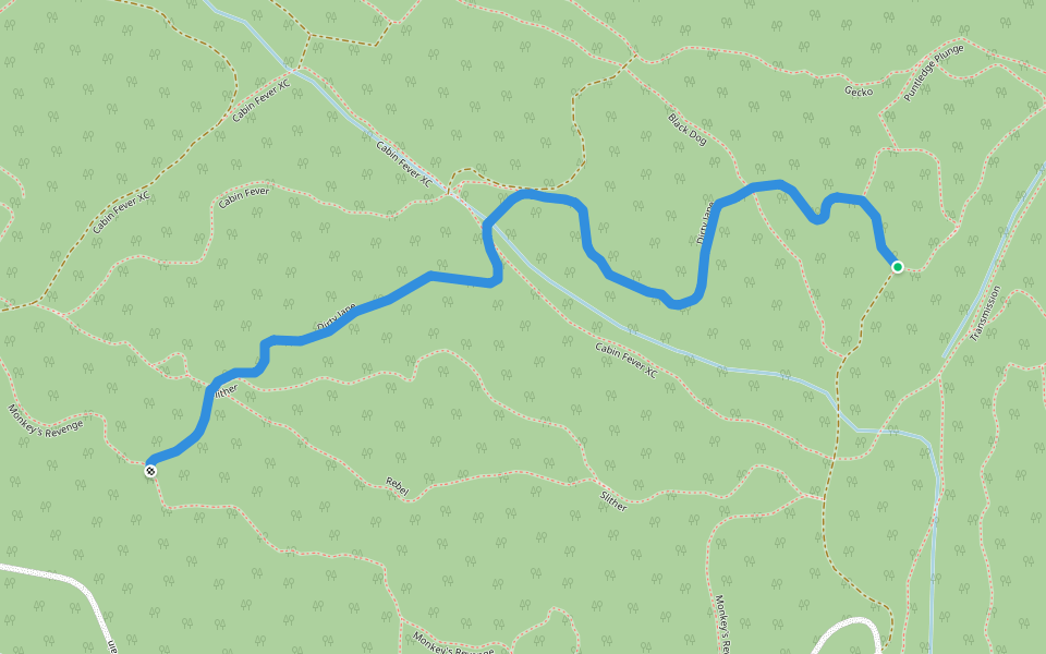 Dirty Jane walking route map in Courtenay