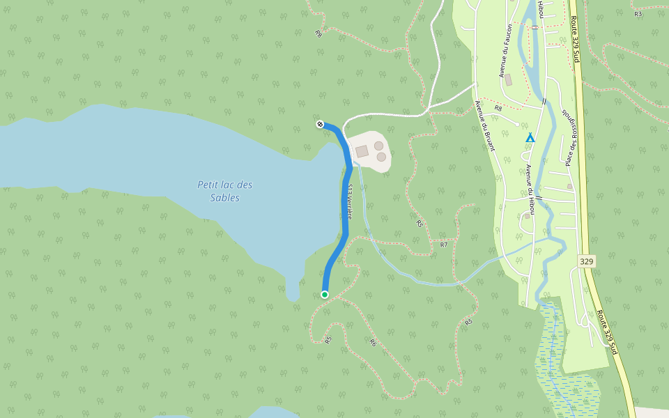 S13 Verrière walking route map in Sainte-Agathe-des-Monts