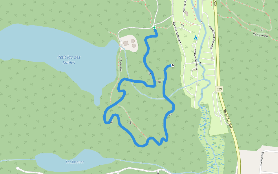 R5 walking route map in Sainte-Agathe-des-Monts