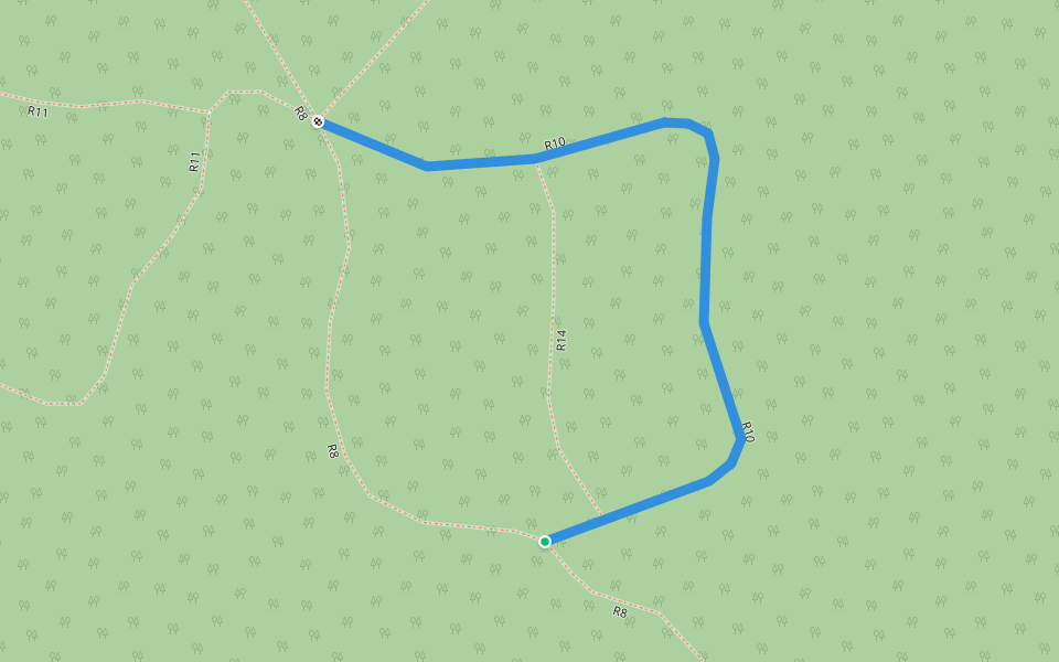 R10 walking route map in Sainte-Agathe-des-Monts